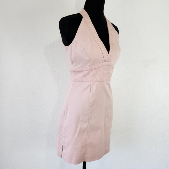 bebe Blush Halter Mini Dress - Picture 2 of 9